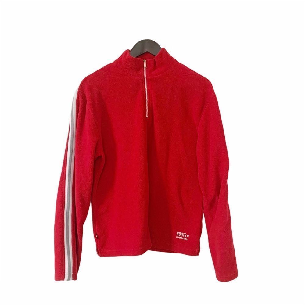 Roots Red Quarter-Zip Sweatshirt